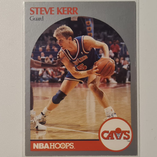 Steve Kerr 1990 NBA Hoops #75 NBA Basketball Cleveland Cavaliers very good Sleeved