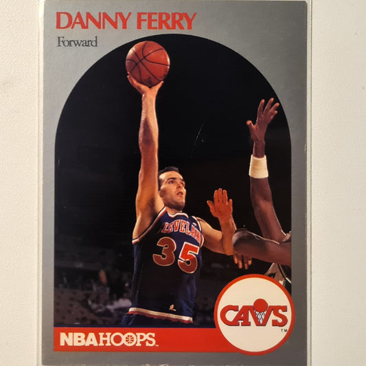 Danny Ferry 1990 NBA Hoops #406 NBA Basketball Cleveland Cavaliers very good Sleeved