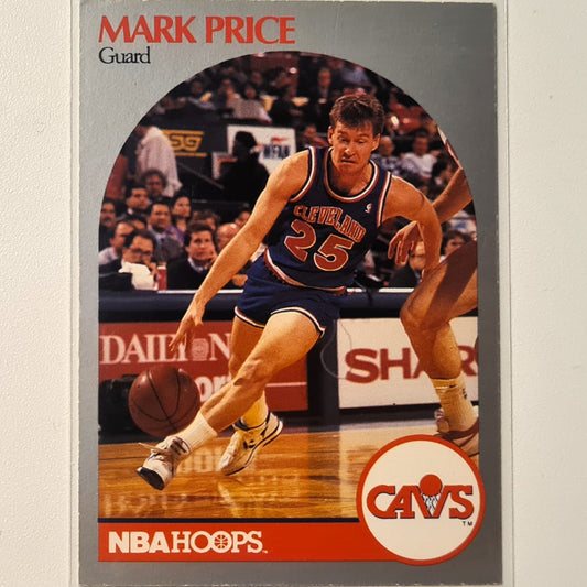 Mark Price 1990 NBA Hoops #79 NBA Basketball Cleveland Cavaliers, sehr gut mit Ärmeln
