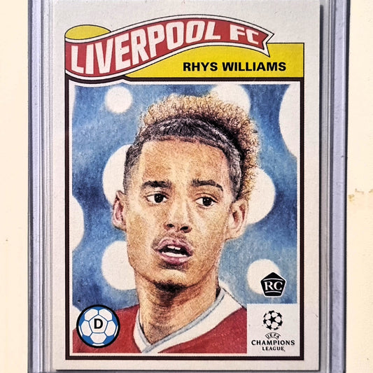 Rhys Williams 2021 Topps living SET rookie RC #295 Soccer Football Liverpool FC Excellent/Mint Sleeved