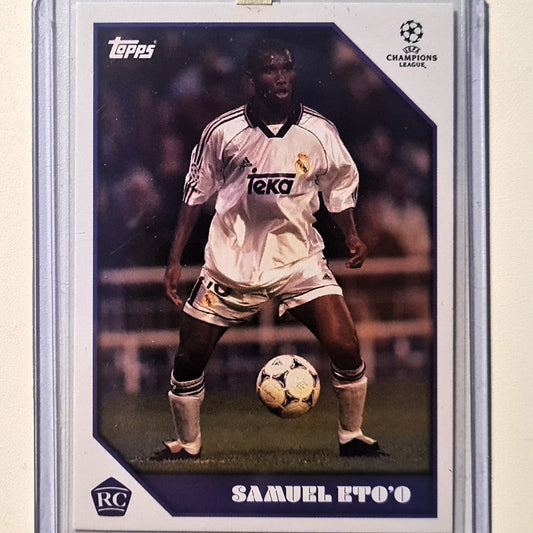 Samuel Eto'o 2021 Topps lost rookie RC Soccer Football Real Madrid Excellent/Mint Sleeved