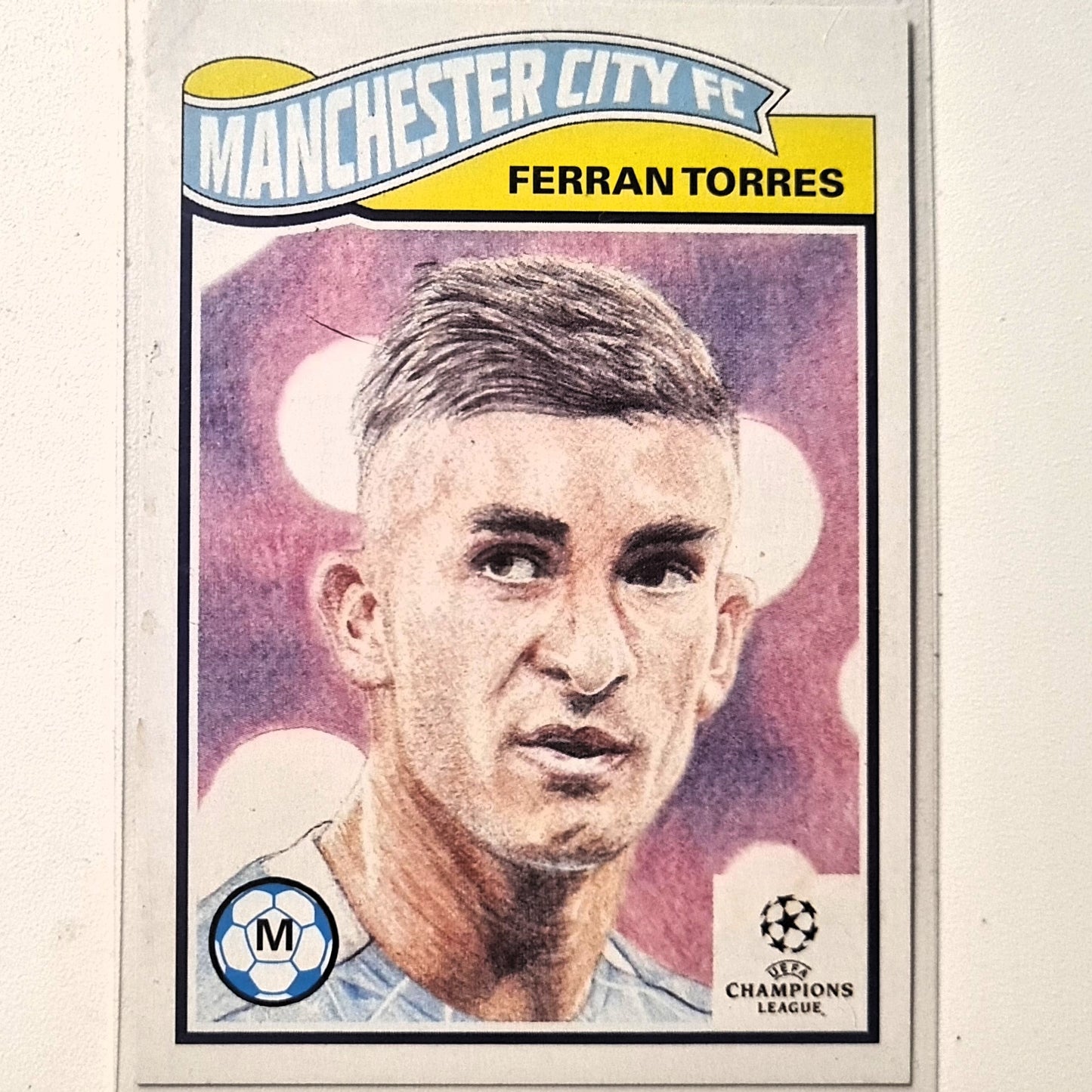 Ferran Torres 2020 Topps LIVING SET  #245 Soccer Football Manchester City good Sleeved