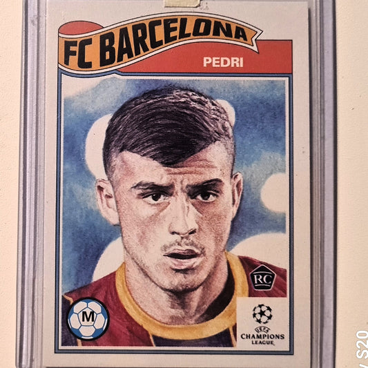 Pedri 2020 Topps LIVING SET Rookie RC  #243 Soccer Football FC Barcelona excellent/mint Sleeved