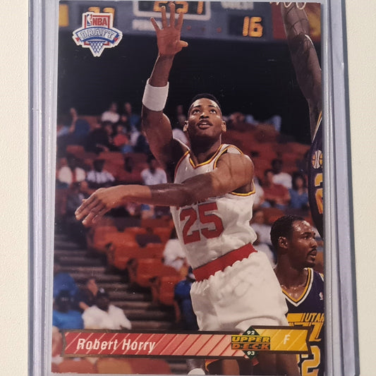 Robert Horry 1992 Upper-Deck #11 draft pick rookie RC card #7  NBA Basketball Houston Rockets Excellent sleeved