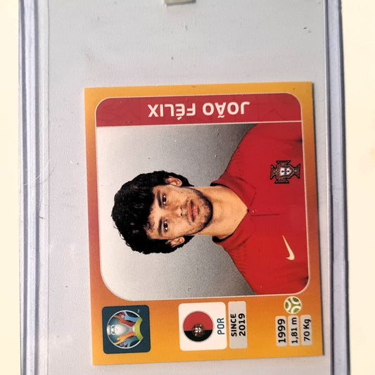 Joao Felix 2021 Panini Euro 2020 orange sticker #677 Soccer Football Spain Mint Sleeved