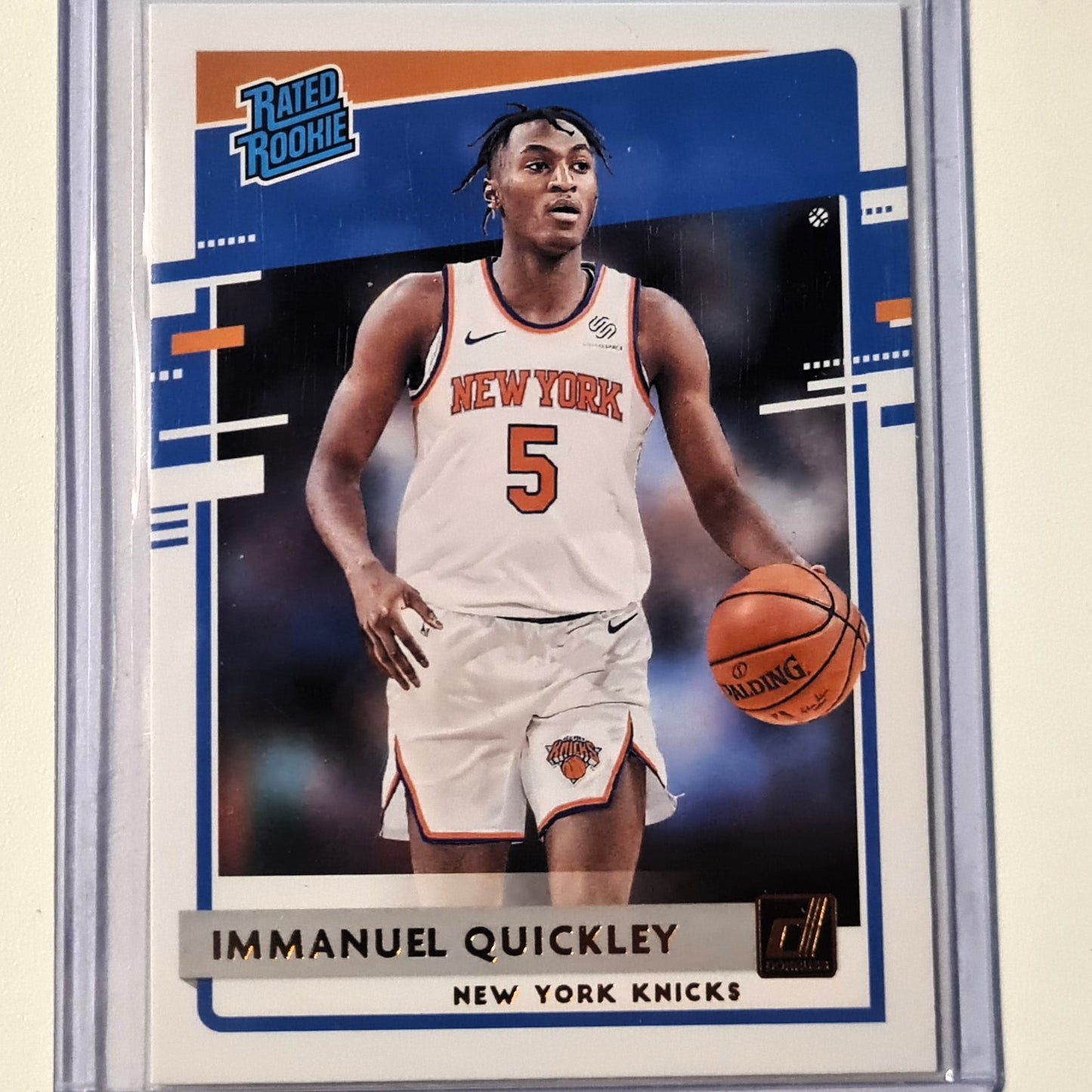 Immanuel Quickley 2020-21 Panini Donruss Rated Rookie RC #213 NBA Basketball New York Knicks excellent/Mint sleeved