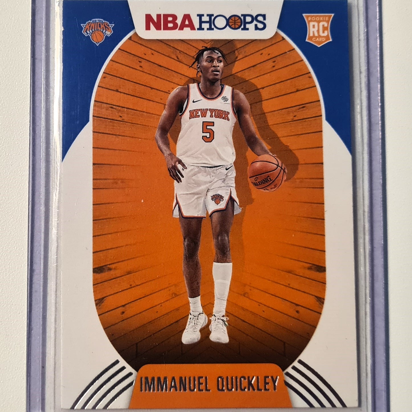 Immanuel Quickley 2020-21 Panini NBA Hoops Rookie RC #249 NBA Basketball New York Knicks excellent/Mint sleeved