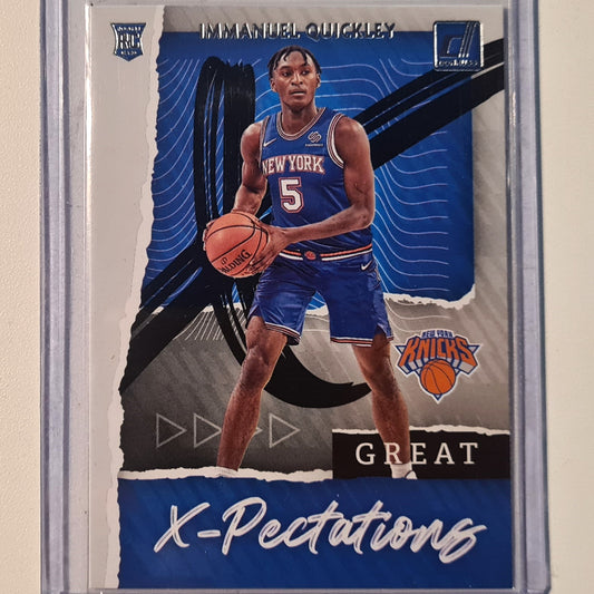 Immanuel Quickley 2020-21 Panini Donruss  Great X-Pectations Rookie RC #25 NBA Basketball New York Knicks excellent/Mint sleeved