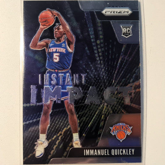 Immanuel Quickley 2020-21 Panini Prizm instant impact Rookie RC #20 NBA Basketball New York Knicks excellent/Mint sleeved