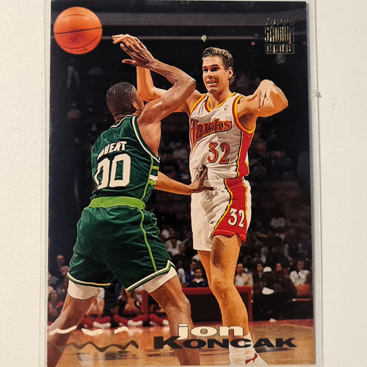 Jon Koncak 1993 Topps Stadium Club 93-94 #93 NBA Basketball Atlanta Hawks Good sleeved