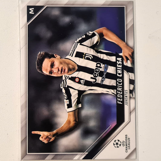 Fedrico Chiesa 2022 Topps Champions League #137 Soccer Football Juventus Excellent/Mint sleeved