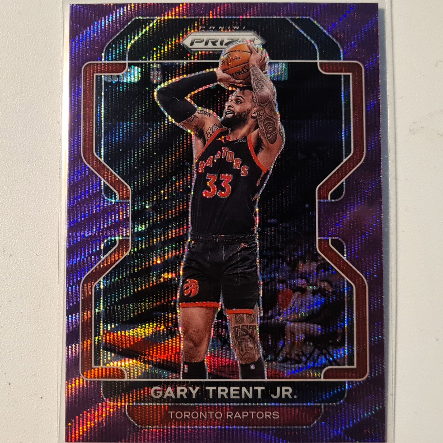 Gary Trent Jr  2021-22 Panini  Prizm purple wave variant #131 NBA Basketball Toronto Raptors excellent/mint sleeved