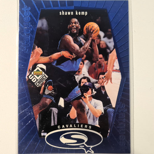 Shawn Kemp 1998 Upper-Deck SQ5 starquest Blue NBA Basketball Cleveland Cavaliers Excellent sleeved