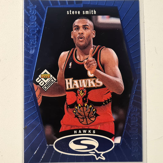 Steve Smith 1998 Upper-Deck SQ1 starquest Blue NBA Basketball Atlanta Hawks Excellent sleeved
