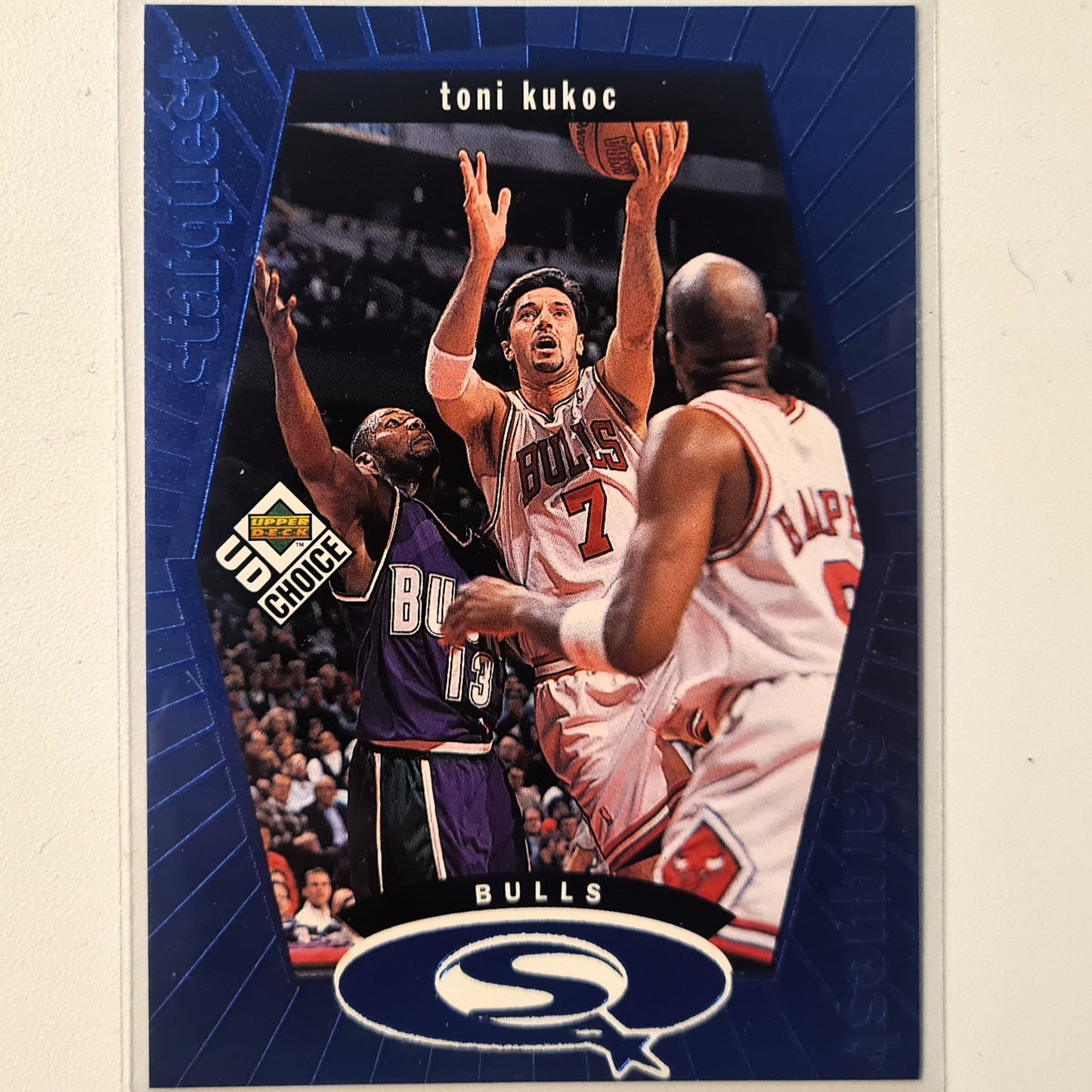 Toni Kukoc 1998 Upper-Deck SQ4 starquest Blue NBA Basketball Chicago Bulls Excellent sleeved