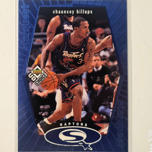 Chauncey Billups 1998 Upper-Deck SQ26 starquest Blue NBA Basketball Toronto Raptors Excellent sleeved