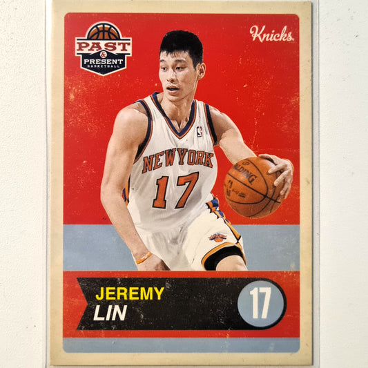 Jeremy Lin 2012 Past & present #74 NBA Basketball New York Knicks Excellent sleeved