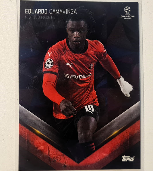 Eduardo Camavingha ROOKIE RC 2021 Topps Champions League Soccer Football Stade Rennais FC Mint sleeved