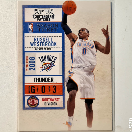 Russell Westbrook 2011 Panini Contenders playoff  #29 NBA Basketball Oklahoma City Thunder Excellent sleeved