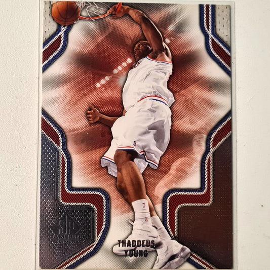 Thaddeus Young 2009-10 Panini NBA SP Game used edition #93 NBA Basketball Philadelphia 76ers Excellent/Mint sleeved