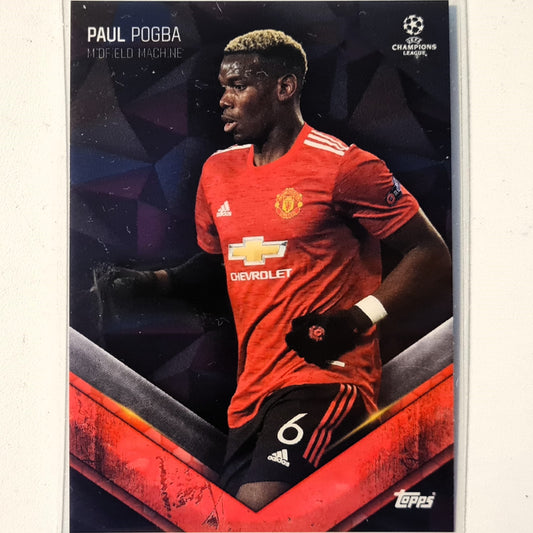 Paul Pogba 2021 Topps Champions League Soccer Football Manchester United Mint sleeved