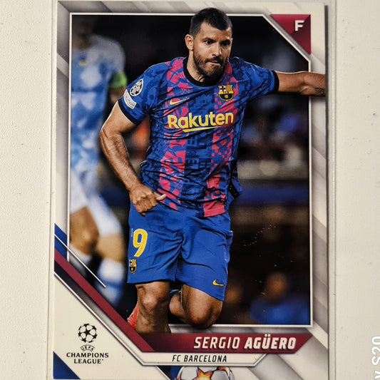 Sergio Aguero 2022 Topps Champions League (JAP) #26  Soccer Football Barcelona Excellent sleeved