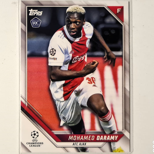 Mohamed Daramy 2022 Topps Champions League Rookie RC #28  Soccer Football AFC Ajax mint sleeved