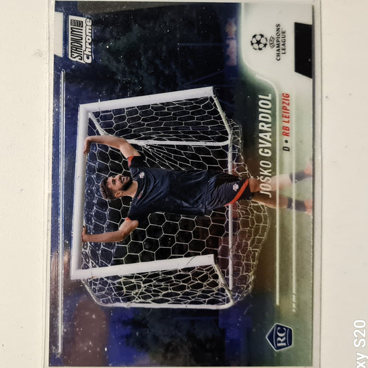 Josko Gvardiol 2022 Topps Stadium Chrome Champions League Rookie RC #67  Soccer Football RB Leipzig mint sleeved