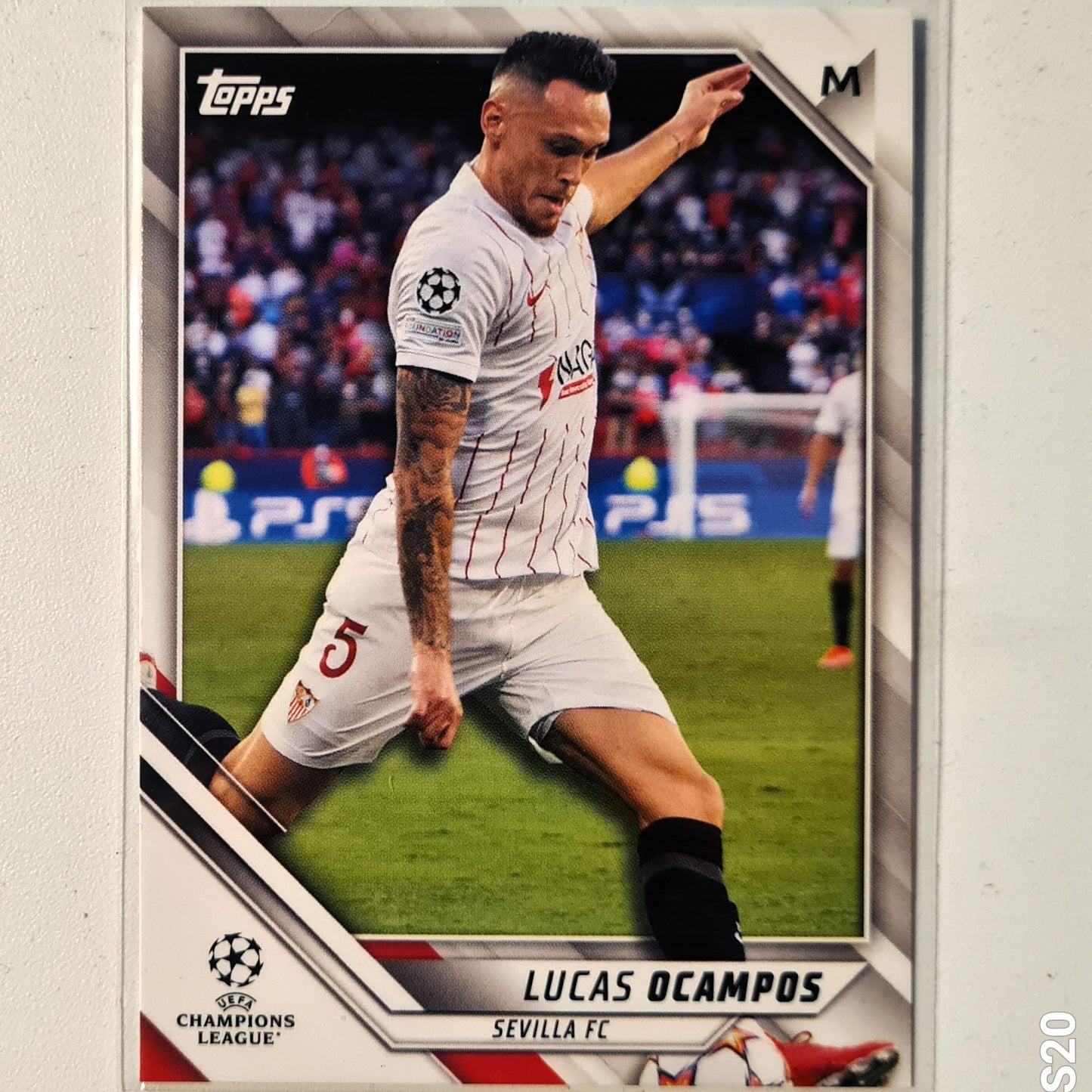 Lucas Ocampos 2022 Topps Champions League  #130  Soccer Football Sevilla FC mint sleeved