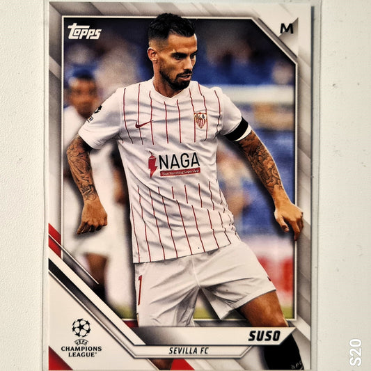 Suso 2022 Topps Champions League #115  Soccer Football Sevilla FC mint sleeved