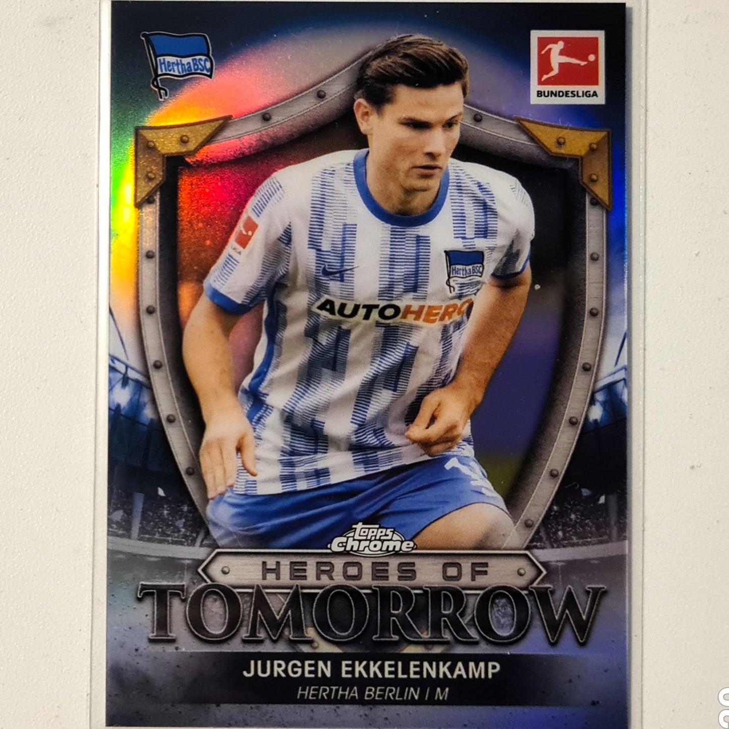 Jurgen Ekkelenkamp 2022 Topps Bundesliga Heroes of Tomorrow HT-JE Soccer Football Hertha Berlin I mint sleeved