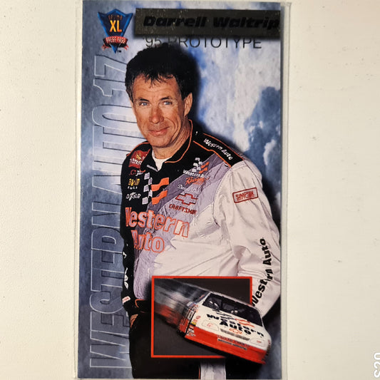 Darrel Waltrip 1995 press pass Optima XL 95 PROTOTYPE PROMO CARD #2/3 Nascar western auto 17 sleeved