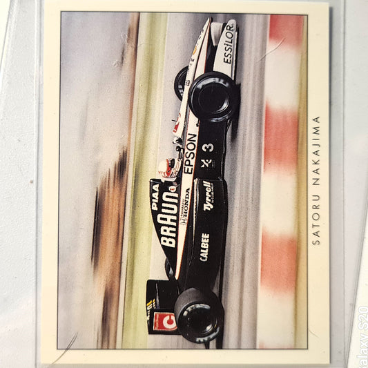 Satoru Nakajima Golden Era Formula 1 #1 Tyrell  90's Mint sleeved