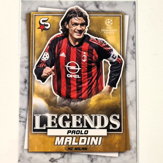 Paolo Maldini  2023 Topps Football Superstars Legends #197 Soccer Football AC Milan mint Sleeved