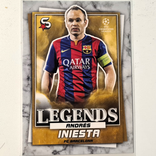 Andres Iniesta 2023 Topps Football Superstars Legends #195 Soccer Football FC Barcelona mint Sleeved