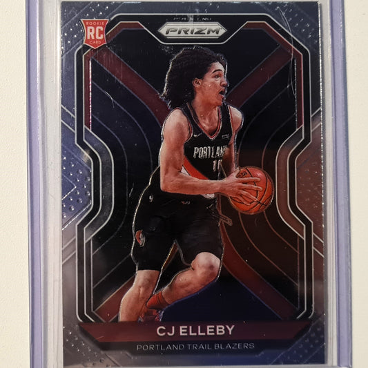 CJ Elleby 2020-21 Panini Prizm Rookie RC Card #283 NBA Basketball Portland Trail Blazers Excellent/mint Sleeved