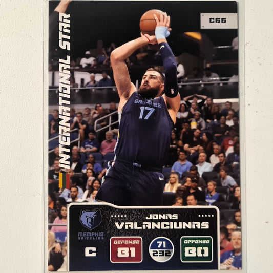 Jonas Valanciunas 2011 Panini Adrenayln XL C66 NBA Basketball Memphis Grizzlies  very good sleeved