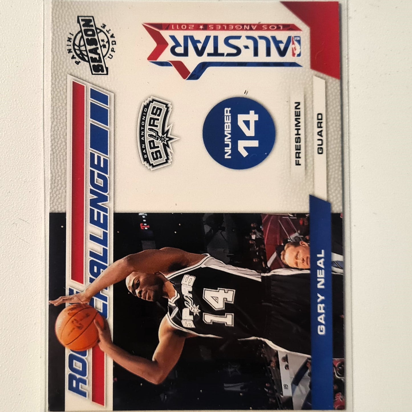 Gary Neal 2011 Panini season update Rookie challenge #4 NBA Basketball San Antonio Spurs Excellent sleeved