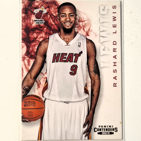 Rashard Lewis 2012-13 Panini Contenders #38 NBA Basketball Miami Heat very good sleeved
