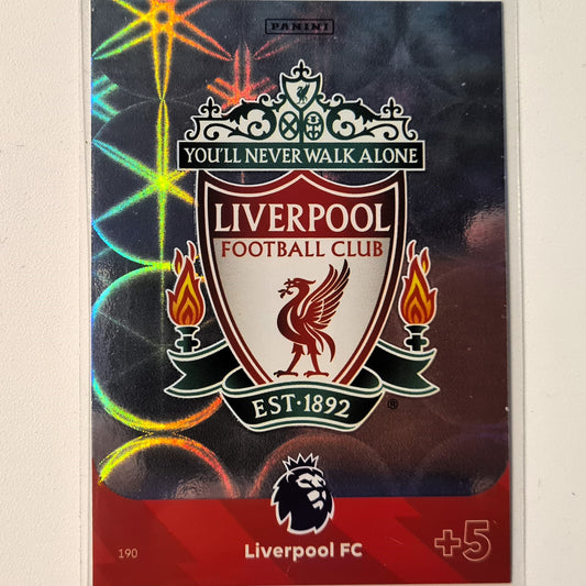 Liverpool Club Crest 2024 Panini Adrenalyn XL #190 Soccer Football Liverpool excellent/mint sleeved