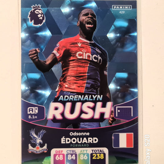 Odsonne Edouard 2024 Panini Adrenalyn XL World Class #334 Soccer Football Crystal Palace Excellent/mint sleeved