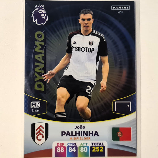 Joao Palhinha 2024 Panini Adrenalyn XL Dynamo Foil #461 Soccer Football Fulham FC Excellent/mint sleeved