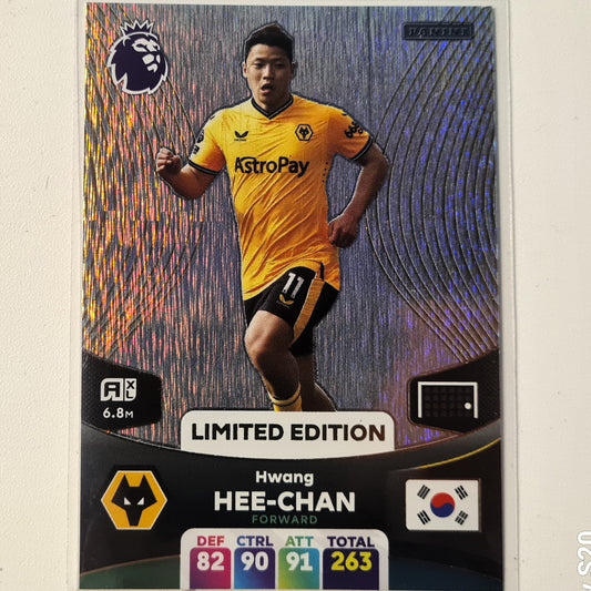 Hwang Hee-Chan 2024 Panini Adrenalyn XL Limited Edition Holo  Soccer Football Wolverhampton Wanderers Excellent/mint sleeved