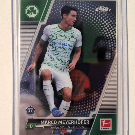 Marco Meyerhofer 2022 Topps Chrome Bundesliga Rookie RC #48 Soccer Football Greuther Furth Excellent/mint sleeved