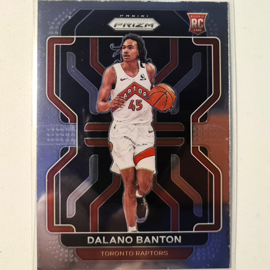 Dalano Banton 2021-22 Panini Prizm Rookie RC #328 NBA Basketball Toronto Raptors Excellent/mint sleeved