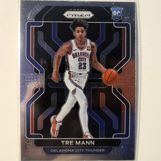 Tre Mann 2021-22 Panini Prizm Rookie RC #274 NBA Basketball Oklahoma City Thunder mint sleeved