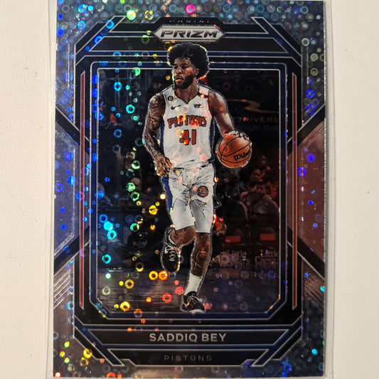 Saddiq Bey 2021-22 Panini Prizm  Disco Variant #84 NBA Basketball Detroit Pistons Excellent/Mint Sleeved