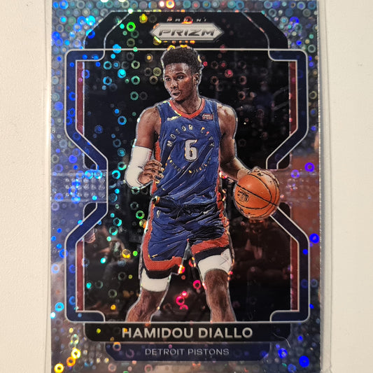 Hamidou Diallo 2021-22 Panini Prizm Rookie RC  Disco Variant #140 NBA Basketball Detroit Pistons Excellent/Mint Sleeved