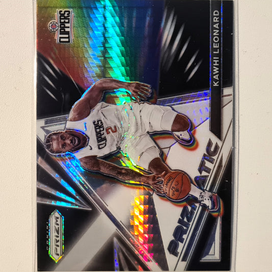 Kawhi Leonard 2021-22 Panini NBA Prizm Prizmatic insert #14 NBA Basketball LA Clippers Excellent Sleeved