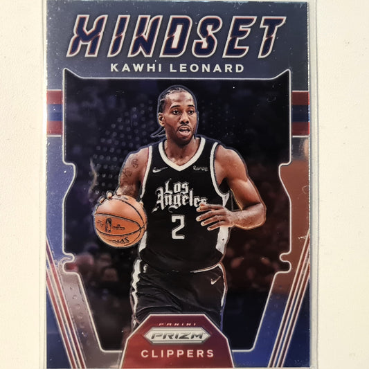 Kawhi Leonard 2021-22 Panini NBA Prizm Mindset insert #14 NBA Basketball LA Clippers Excellent Sleeved